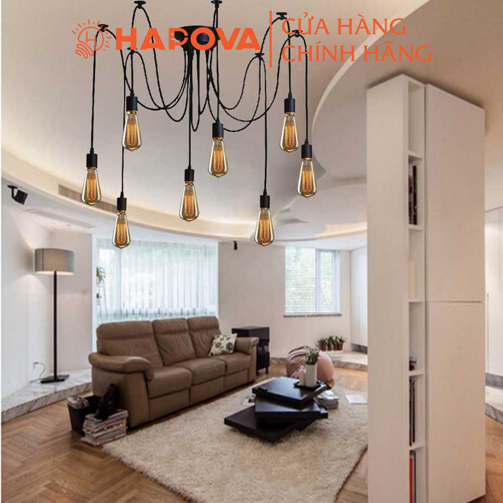 Đèn treo trần chân nhện mềm HAPOVA PHUKA 5069 + (Chưa kèm bóng led)