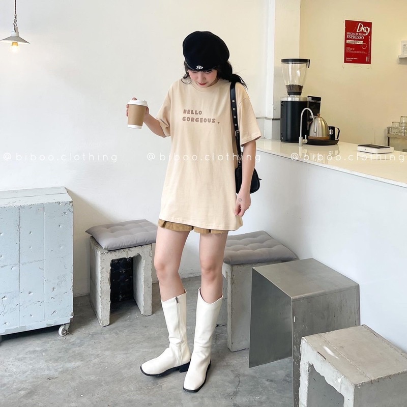 Áo phông 3D trắng hồng be PM11