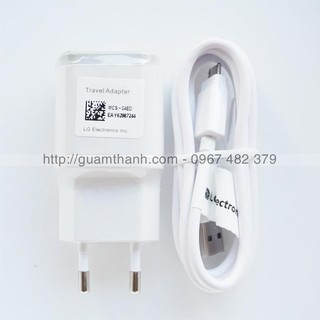 Bộ sạc cáp lg 5v-1.8a và cáp sạc microusb lg zin máy