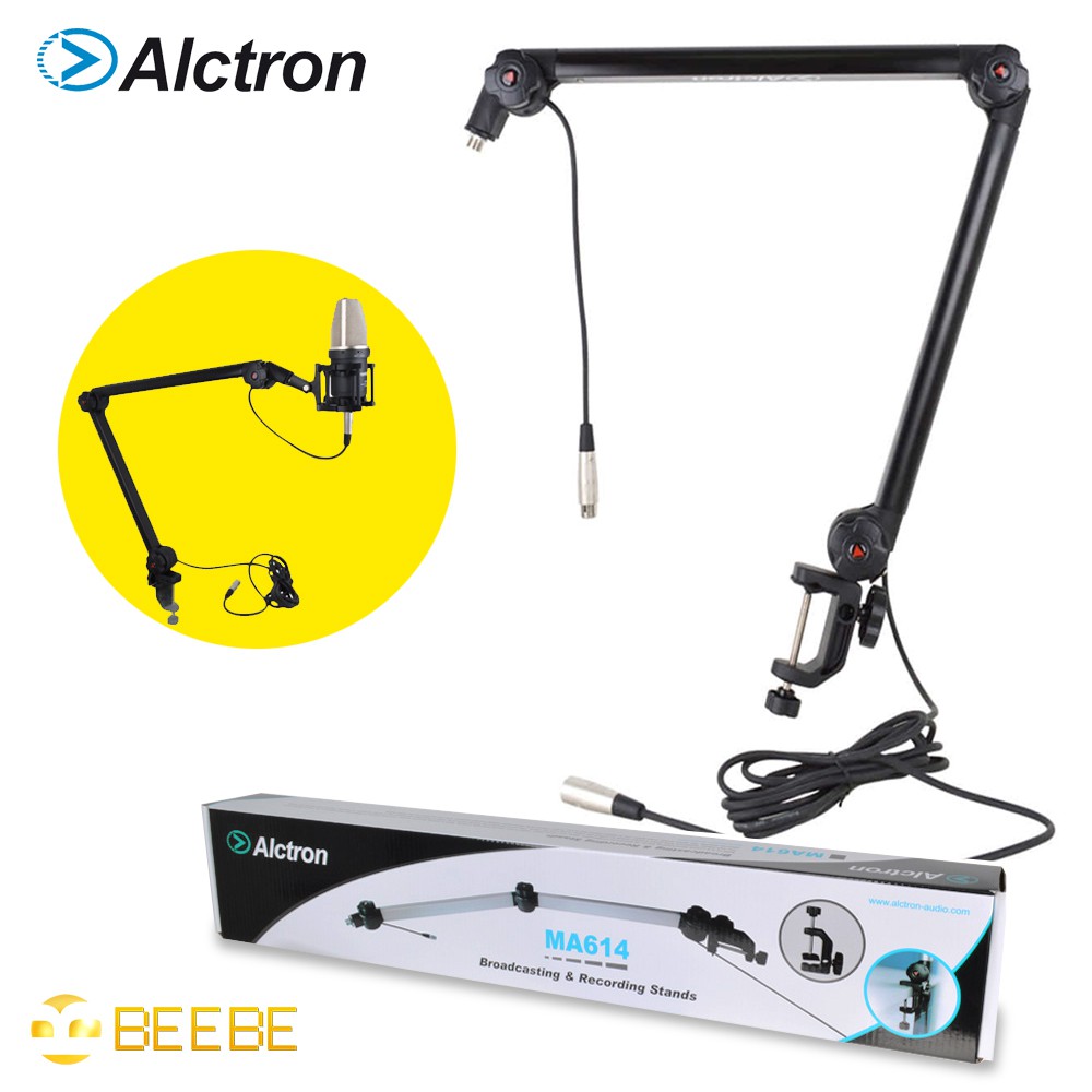 Alctron MA614 - Chân Đế Kẹp Bàn Lớn Cho Micro Thu Âm, Thiết Kế Kim Loại Siêu Bền, Chuyên Nghiệp