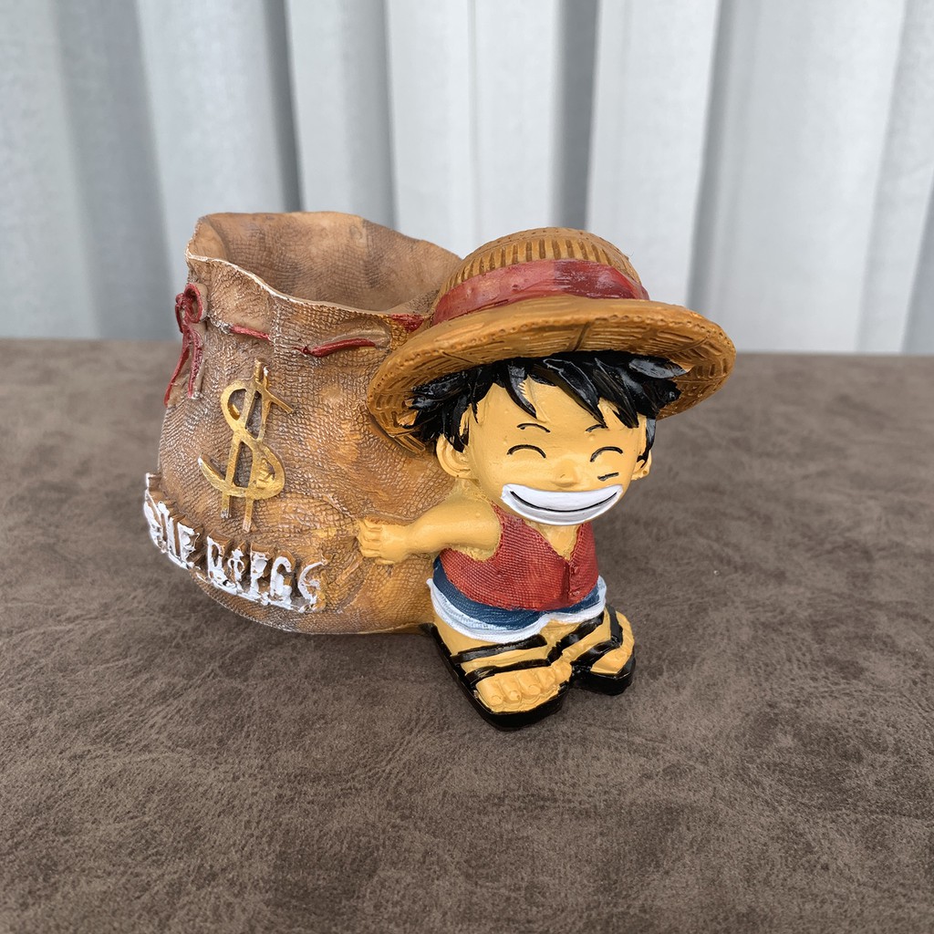 Ống đựng bút mô hình Luffy siêu kute ôm bịch tiền