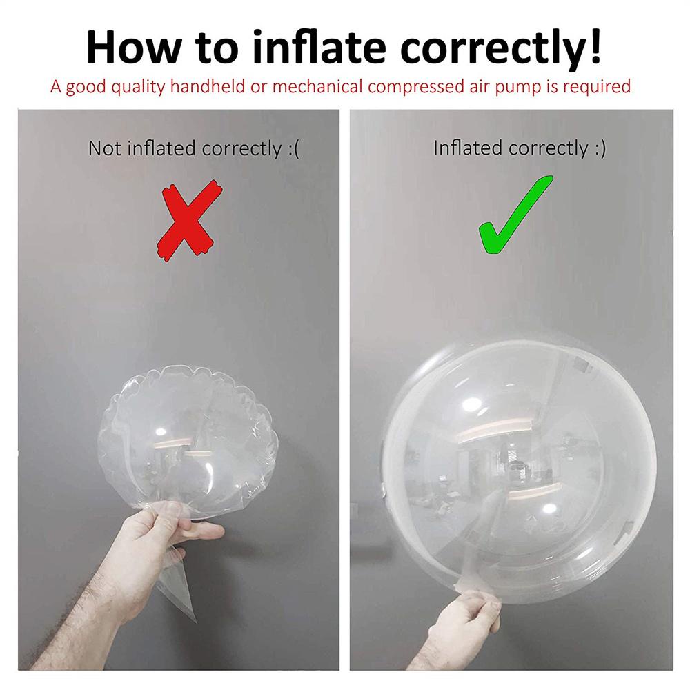 Set 1 10 Bong Bóng PVC Không Nhăn Trang Trí Tiệc DIY
