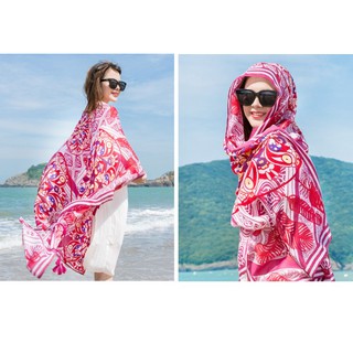 Khăn choàng boho đi biển du lịch phong cách Hàn Quốc