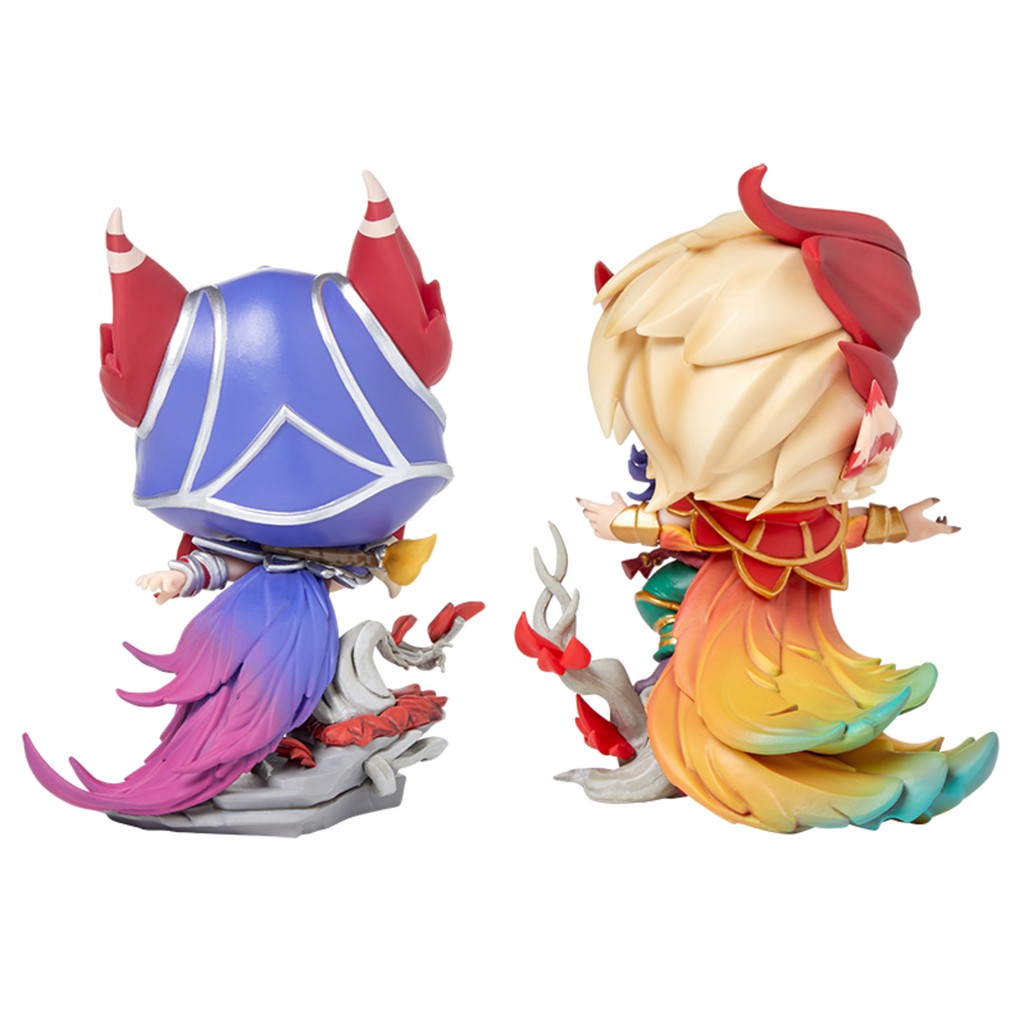 Mô hình Xayah & Rakan Duo Figure Set Chibi [Chính hãng Riot Games] - Figure LOL Liên Minh Huyền Thoại