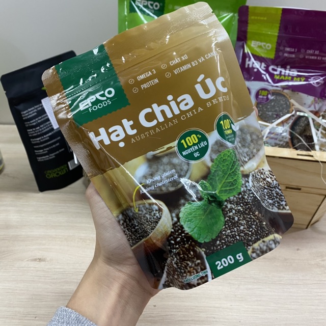 Hạt Chia Úc Giảm Cân EPCO Foods (Gói 200g)