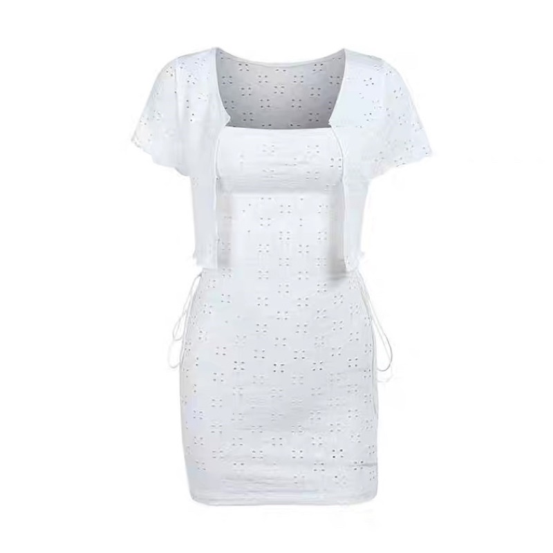 SET ĐẦM BODY DÂY RÚT EO VÀ ÁO KHOÁC MỎNG