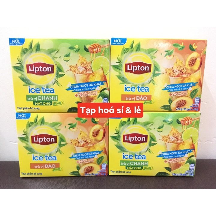 Trà Lipton đào / chanh Ice Tea hộp