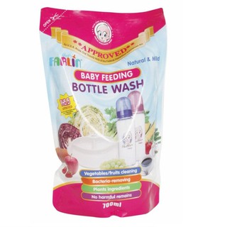 Nước rửa bình sữa Farlin dạng túi 700ml