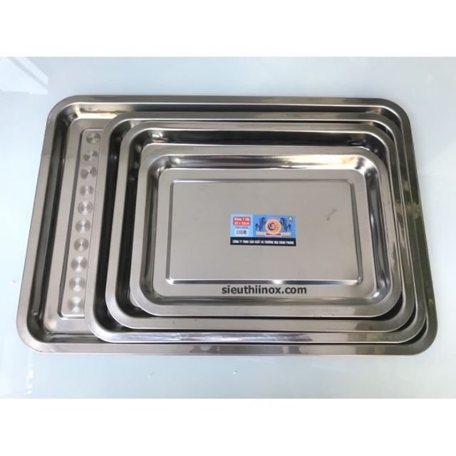 Khay ra đồ inox cỡ lớn 60x40x5cm