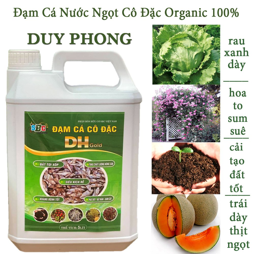 5 Lít TẶNG 1 Lít - Dịch đạm cá nước ngọt cô đặc DH, an toàn cho hệ sinh thái-76124