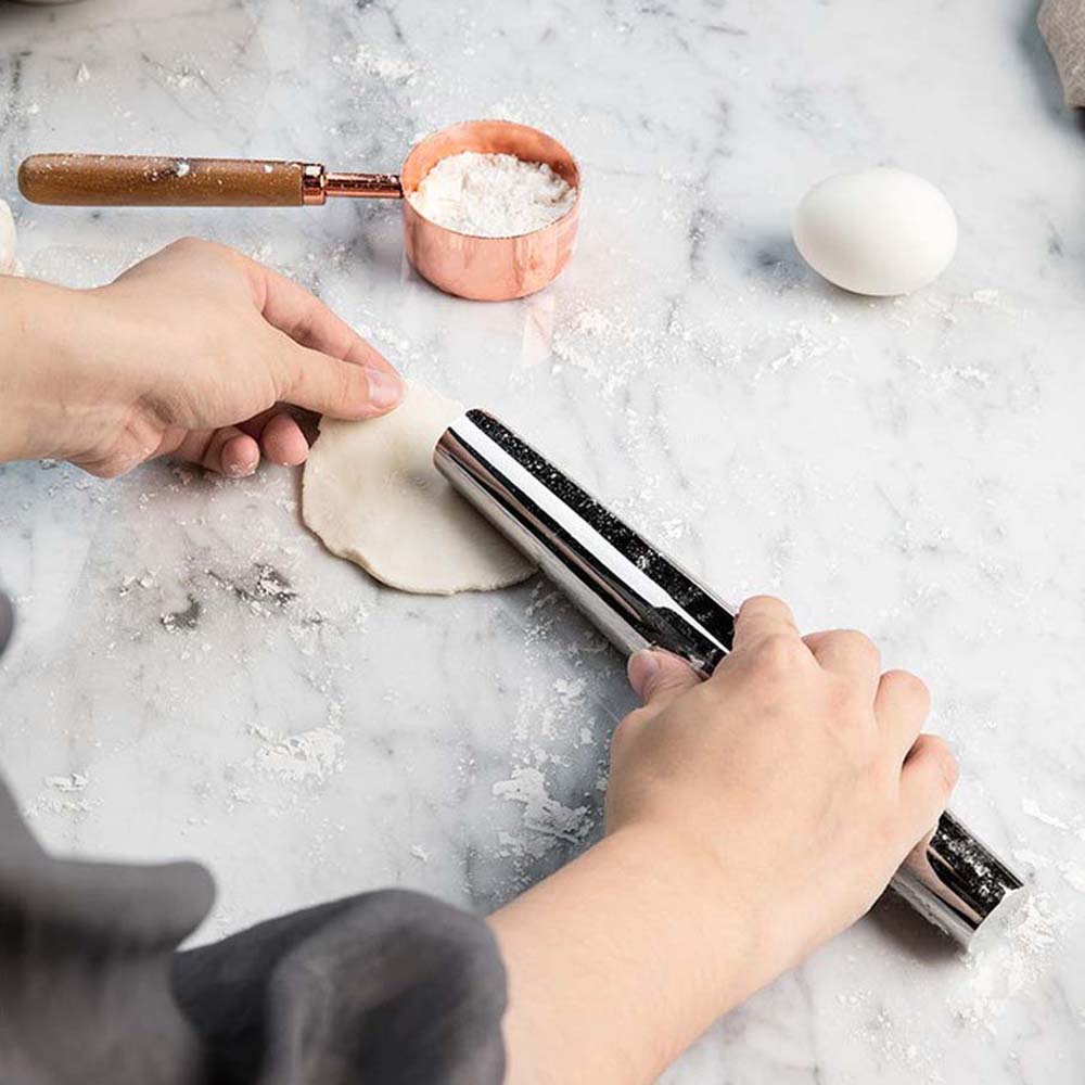 Cây lăn bột làm bánh bằng thép không gỉ siêu bền bỉ chuyên nghiệp