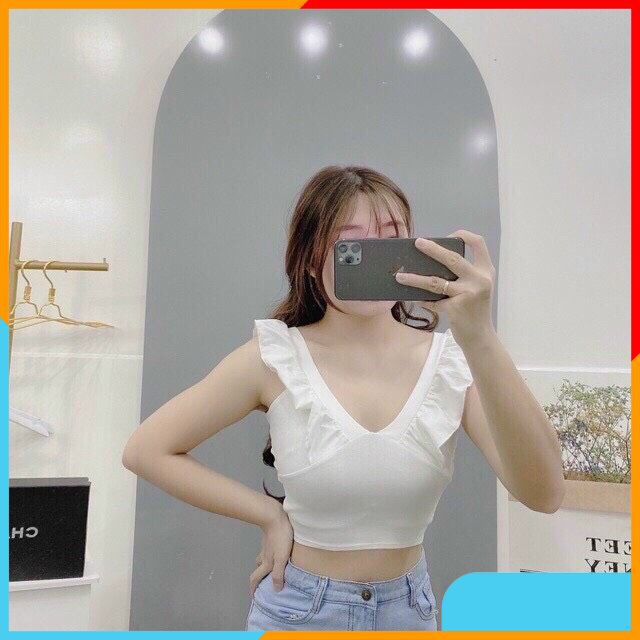 Áo Croptop Hở Ngực Đẹp Cổ Cuốn Biên Cực Xinh Dễ Mix Đồ Hàng Chuẩn Công Ty | Áo Croptop Nữ Ôm Kiểu Dáng Ulzzang CT18