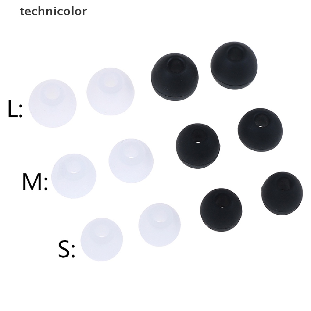 technicolor 6 Pairs/2*(S+M+L) universal in-ear earphone headphoe earbuds silicone rubber TYG