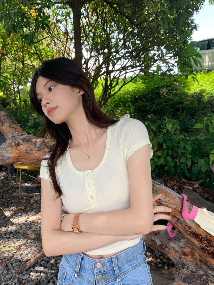 Áo Thun Tay Ngắn Màu Hồng 51638