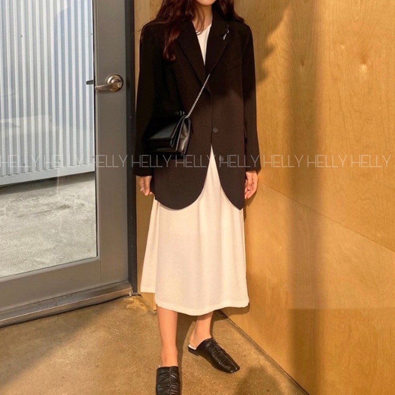 ÁO BLAZER NỮ 2 LỚP FORM SUÔNG | HELLY SHOP | BigBuy360 - bigbuy360.vn