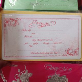 Thiệp mời  sinh nhật,  thôi nôi,  tiệc ( 10c)
