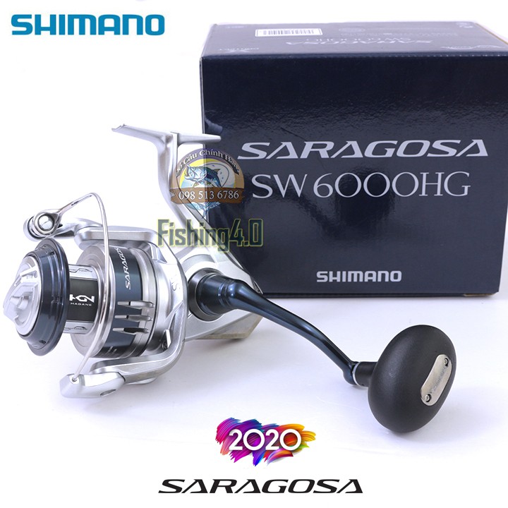 MÁY CÂU SHIMANO SARAGOSA SW6000HG- NEW 2020