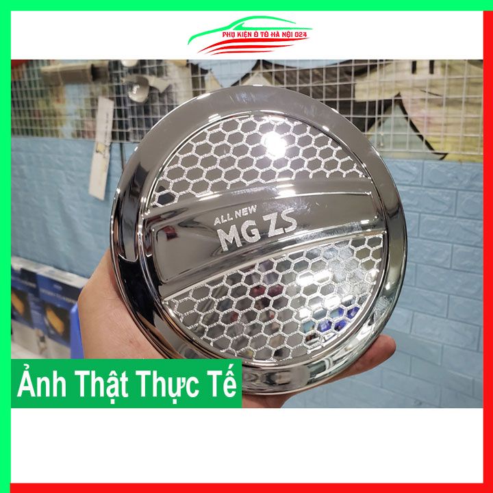Ốp nắp xăng MG ZS 2021-2023 mạ crom bảo vệ chống trầy trang trí ô tô