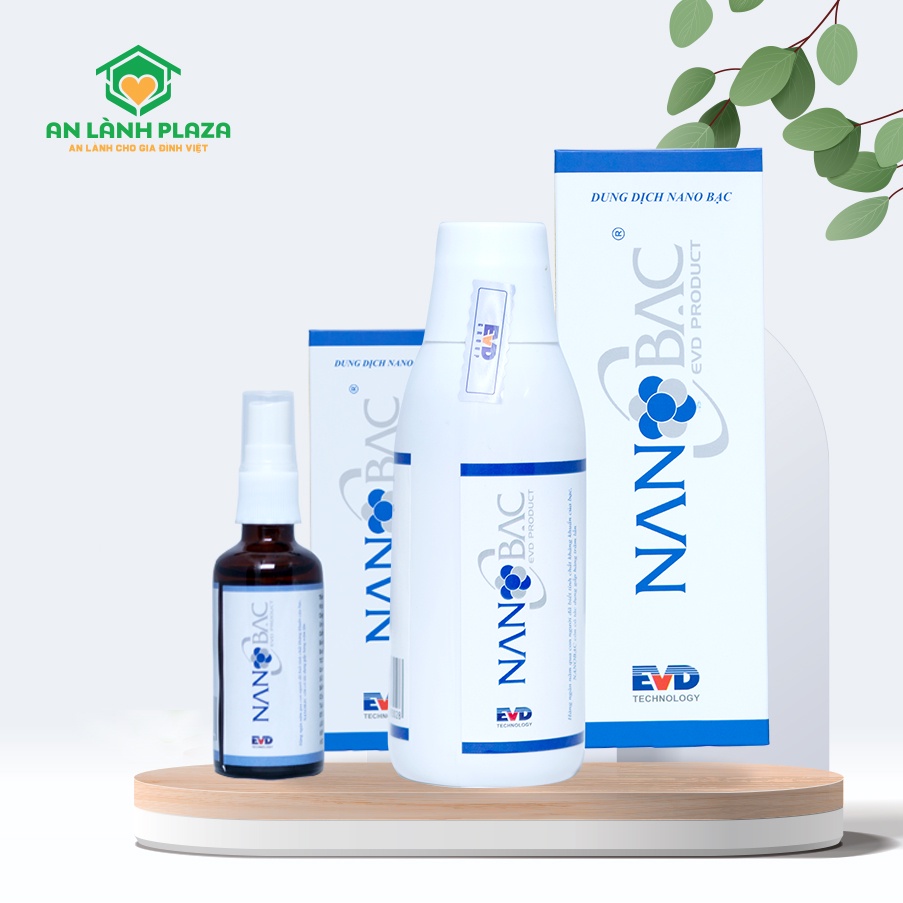 01 dung dịch Nano Bạc chai xịt 50ml + 01 chai dung dịch Nano Bạc 250ml