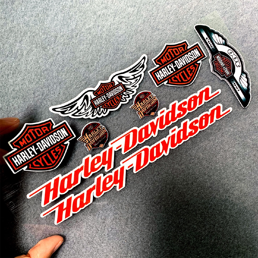 Miếng Dán Phản Quang Trang Trí Mũ Bảo Hiểm Xe Mô Tô Harley-Davidson Harley