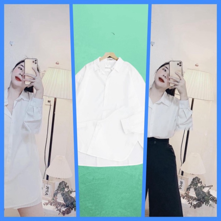 Áo Sơ Mi Kiểu nữ đẹp Form Rộng Phong cách sành điệu Hàn Quốc FreeSize siêu xinh .Candy.Store3138. | BigBuy360 - bigbuy360.vn
