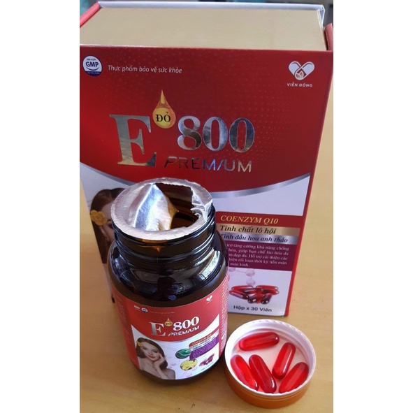 Viên Vitamin E-800 💥 HÀNG CHÍNH HÃNG 💥 Bổ sung vitamin E hỗ trợ đẹp da, chống lão hóa, giúp làm sáng da
