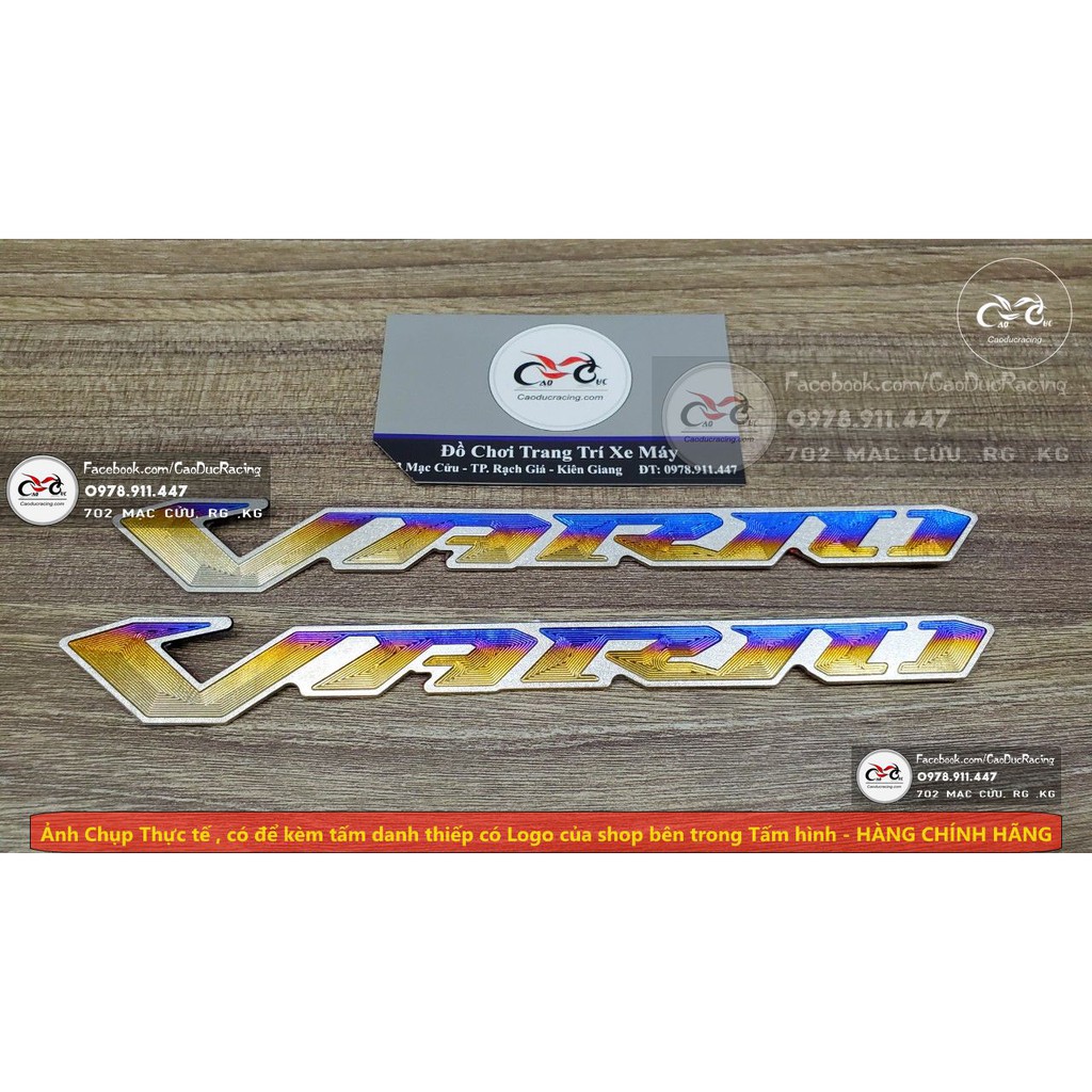 Tem titan chữ VARIO - giá 1 cặp