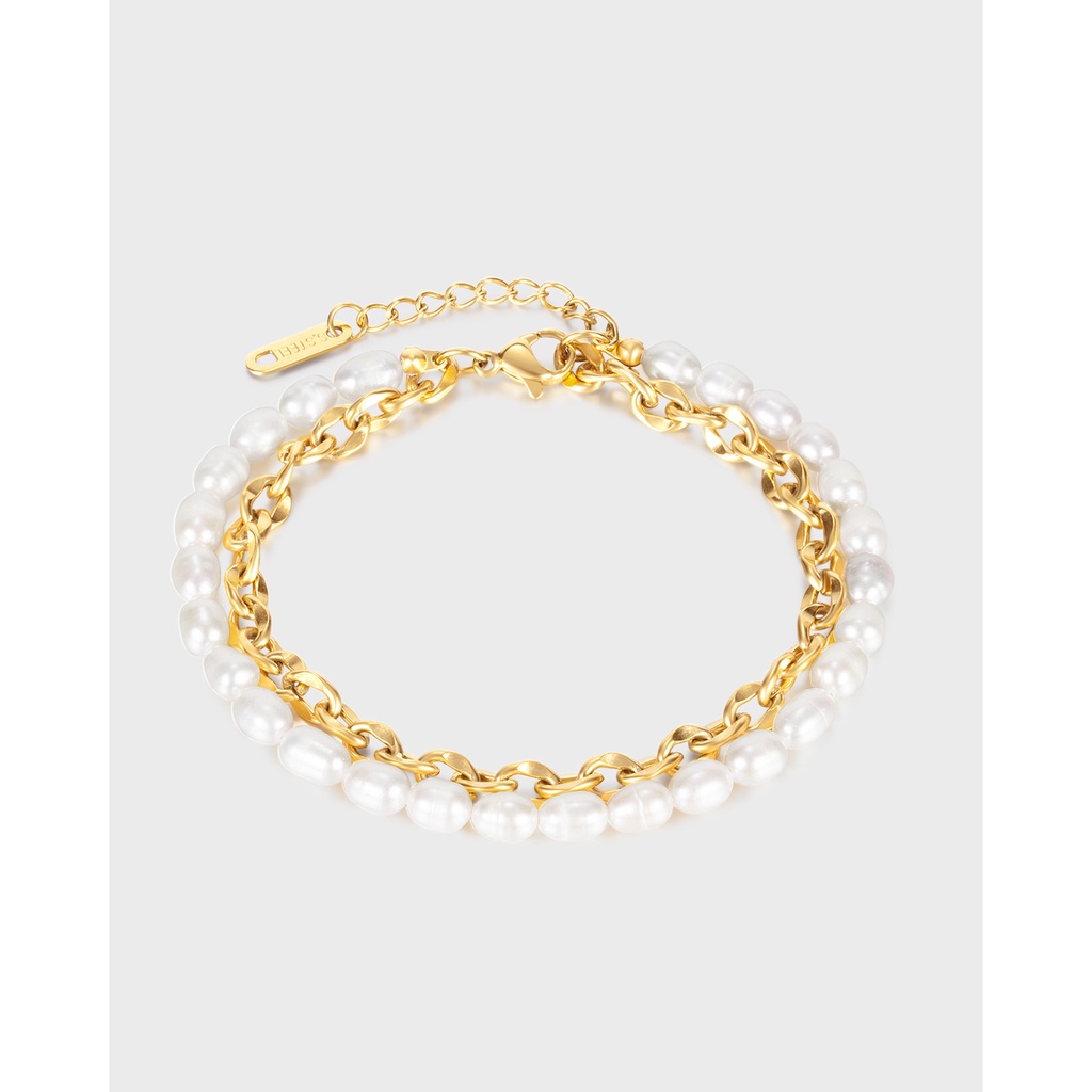 Vòng ngọc bội tinh thời trang, vòng tay thép không rỉ