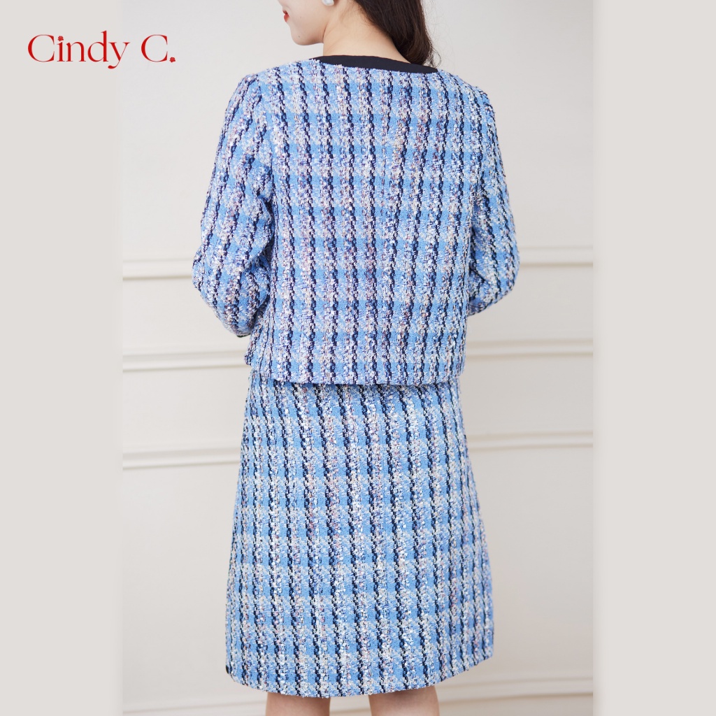 Áo khoác Hugs McGee CINDY C chất liệu dạ Tweed nữ tính 781/782/851