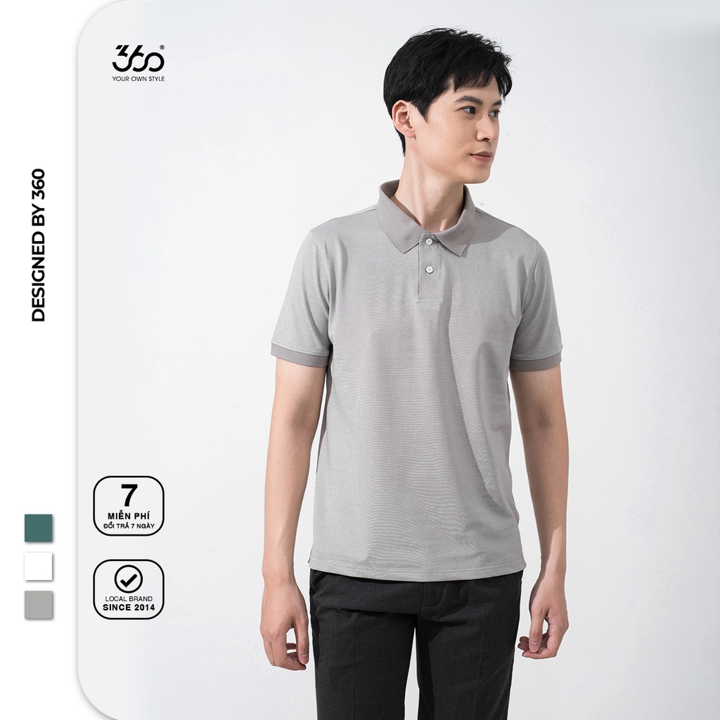 Áo polo nam basic local brand 360 BOUTIQUE chất cao cấp - Made in Vietnam