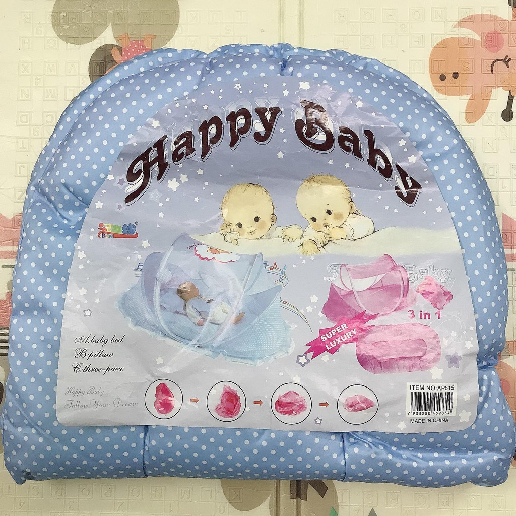 Màn chụp kèm đệm cho bé Happy Baby