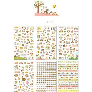 combo 100 set sticker pvc các mẫu