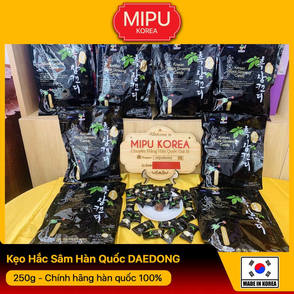 Kẹo Hắc Sâm Hàn Quốc DAEDONG 250g - Chính hãng hàn quốc 100%