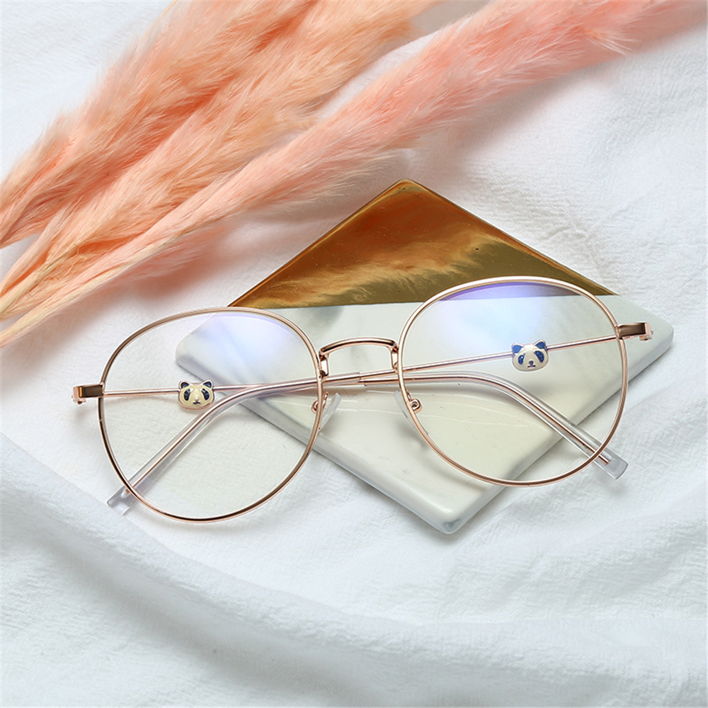 Mắt Kính Gọng Tròn Bằng Kim Loại Chống Tia Uv - 1.0 ~ - 4.0