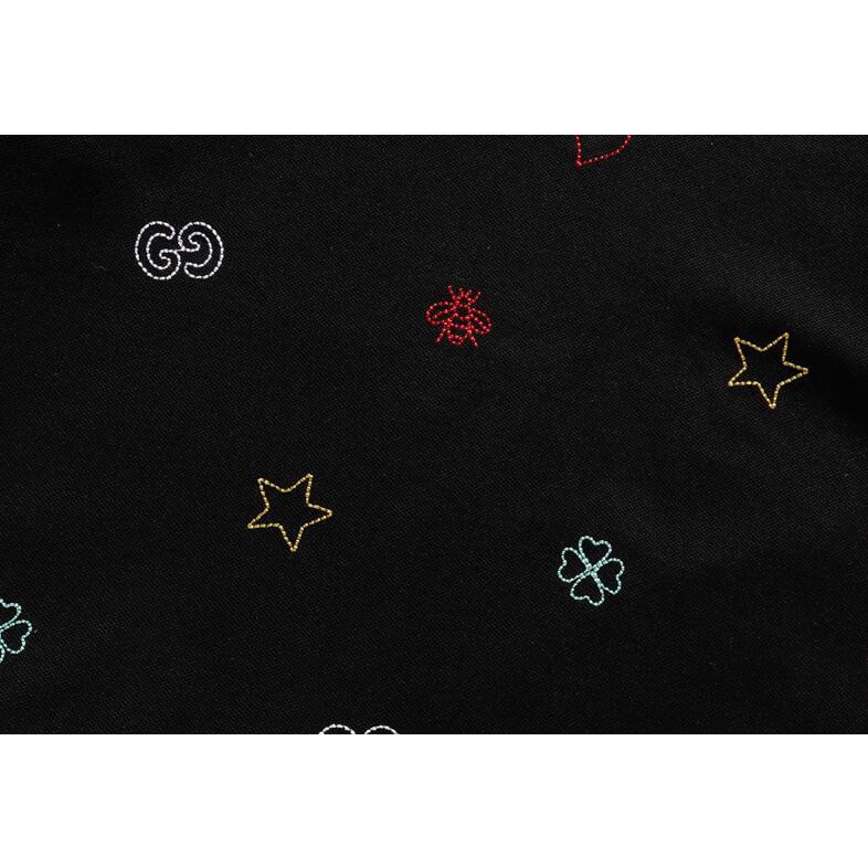 Áo Thun Polo Tay Ngắn Chất Liệu Cotton Thêu Hoạ Tiết Gucci Thời Trang Dành Cho Nam Và Nữ | BigBuy360 - bigbuy360.vn
