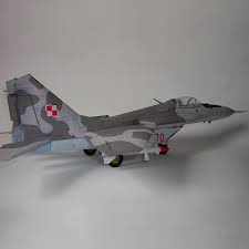 Bộ kit mô hình giấy 3D Máy bay Samolot mysliwski MiG-29