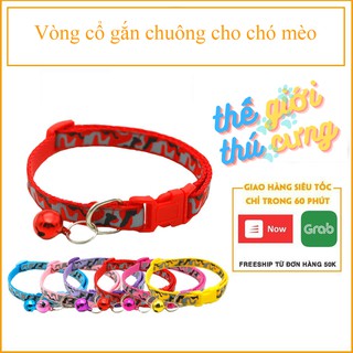 Vòng cổ gắn chuông cho chó mèo