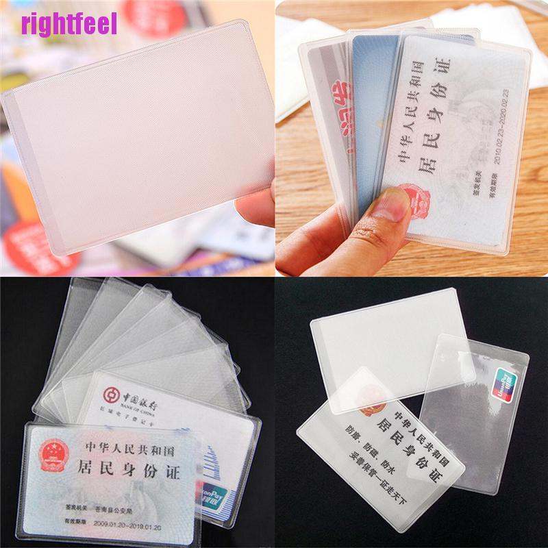 Set 10 Hộp Nhựa PVC Trong Suốt Đựng Thẻ Tín Dụng / Thẻ ID