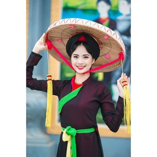 Nón quai thao quan họ Bắc Ninh