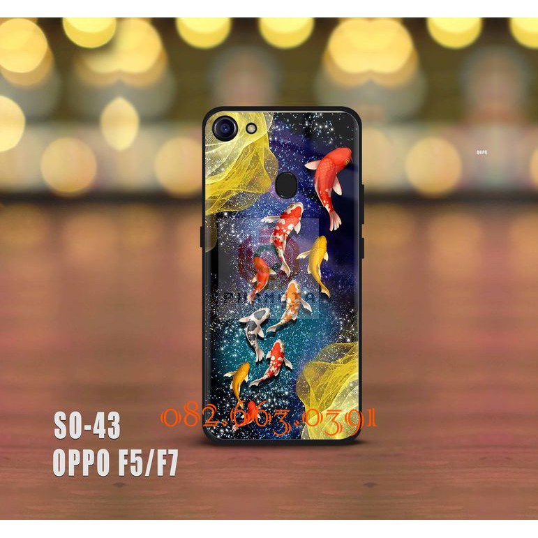 Ốp lưng Oppo F5/F7 tráng gương hình cá koi siêu đẹp