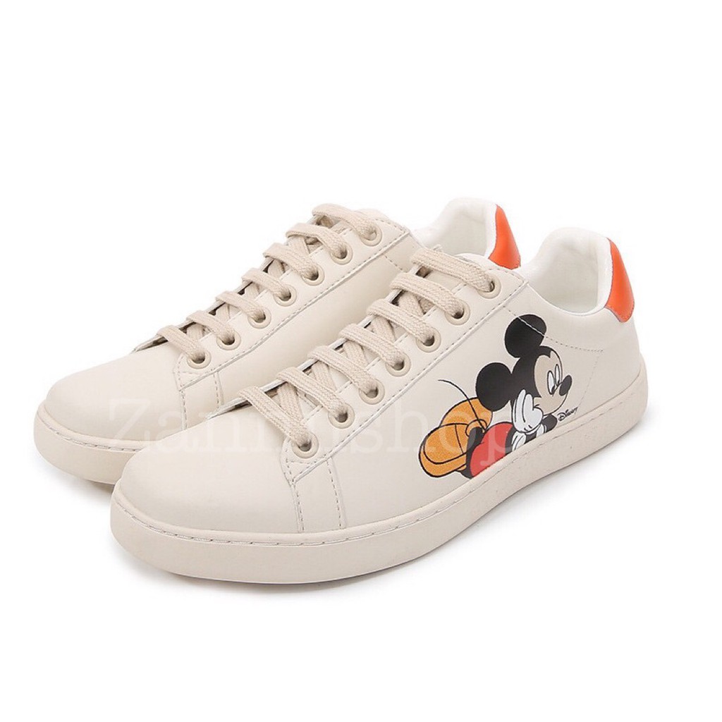 [HOT] Giày trắng sneaker Mickey giày thể thao giày bệt