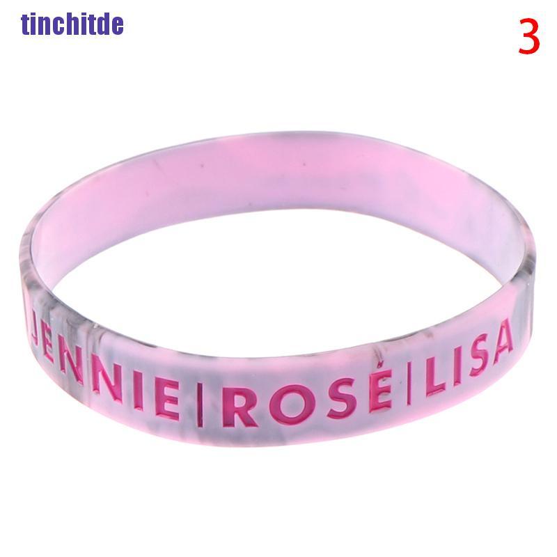 Vòng Tay Silicone In Hình Blackpink Lisa Jisoo Music