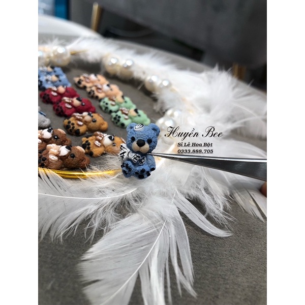 Gấu bột - Gấu bột gắn nail cả thân