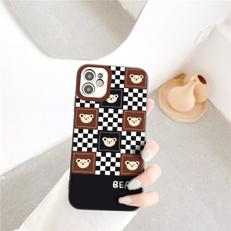 CASE Caro Gấu Nâu Ốp lưng iphone Gấu nâu caro ốp dẻo 6/6splus/7/7plus/8/8plus/x/xr/xs/11/12/13/pro/promax