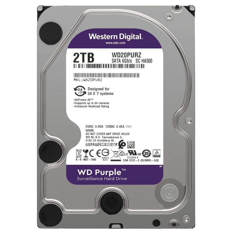 ổ cứng máy tính WD Purple 500GB- 1TB(Tím) - Hàng chính hãng Western Digital