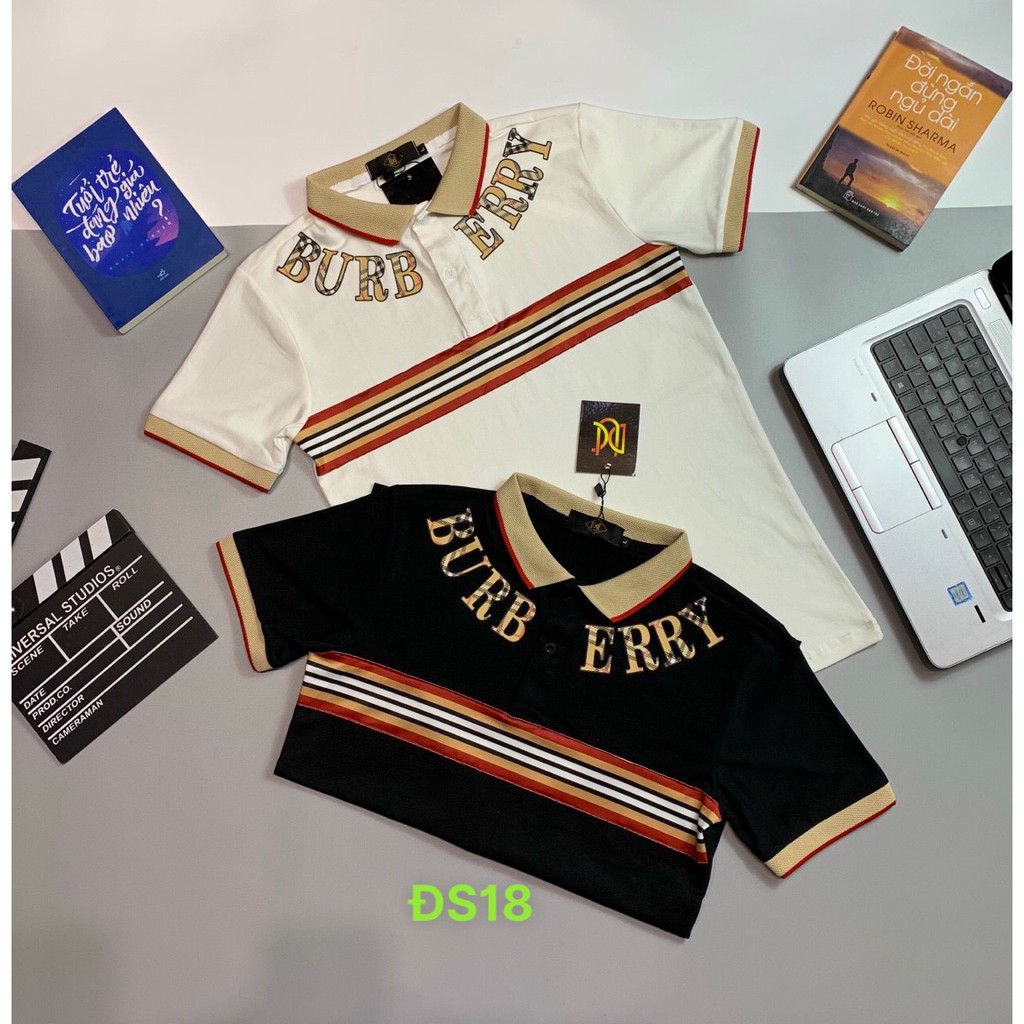 Áo thun cổ trụ thêu logo nổi bật ( Cotton 100% vải dày dặn thoáng mát) DN01 | BigBuy360 - bigbuy360.vn