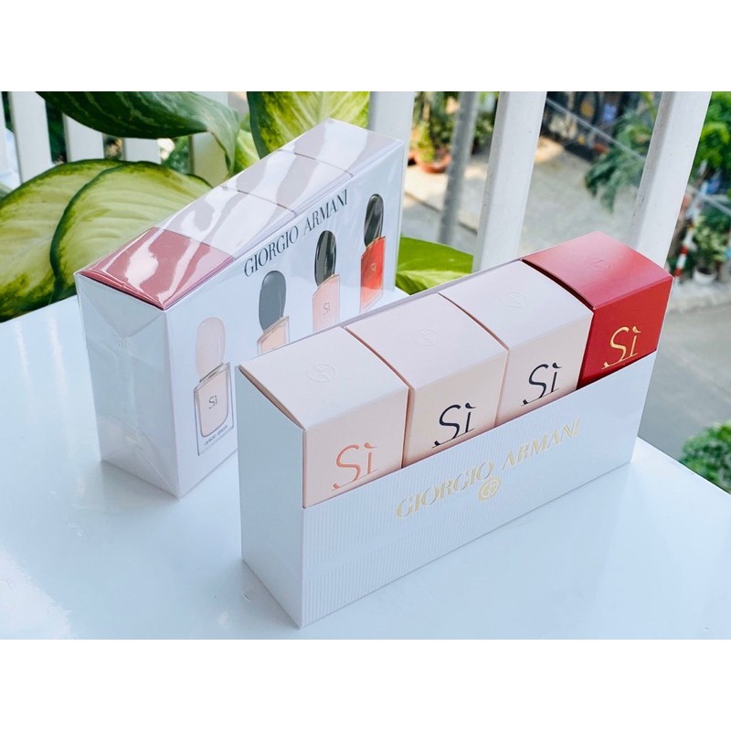 Set Nước Hoa Giorgio Armani Sì 4 Chai Mini