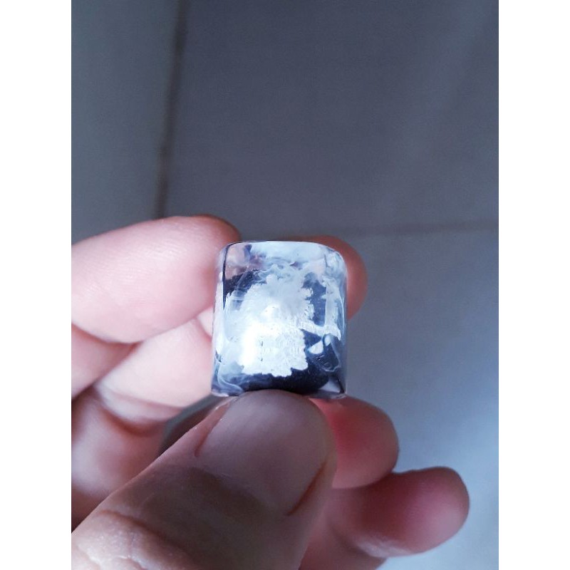 Keycap artisan núi tuyết hiệu ứng khói mây ttang trí bàn phím cơ gaming