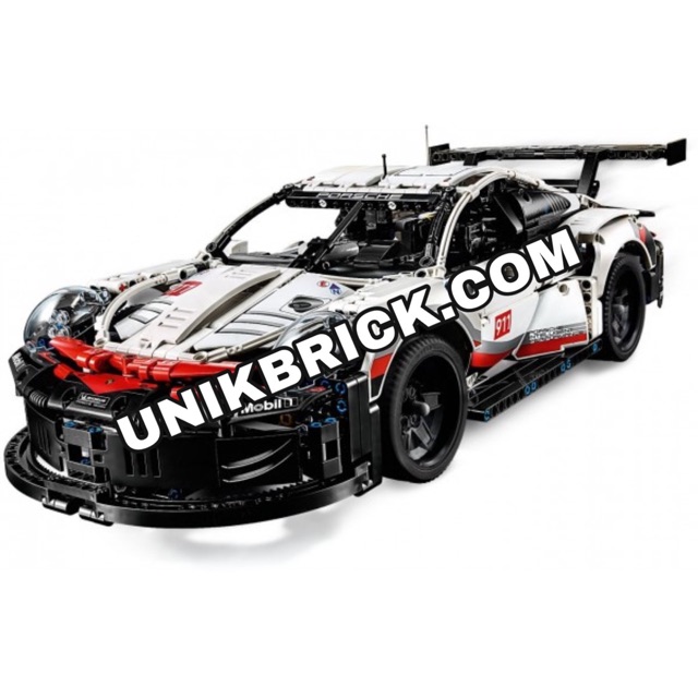 Lego UNIK BRICK 42096 Porsche 911 RSR Siêu xe trắng trong Technic chính hãng .