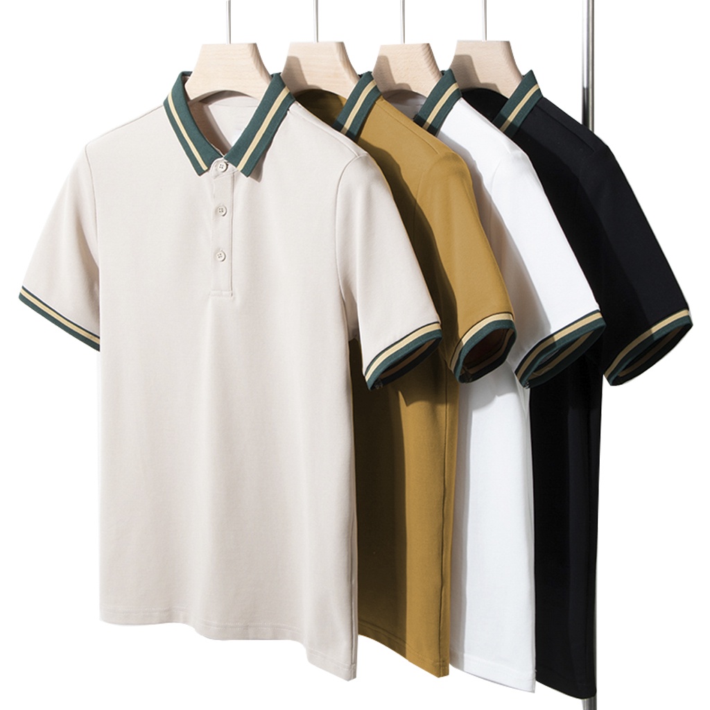 Áo Polo Nam đẹp FEEL GOOD basic - Áo thun nam có cổ trụ bẻ, vải cá sấu cotton cao cấp 4 màu đen trắng be cà phê giá rẻ | BigBuy360 - bigbuy360.vn